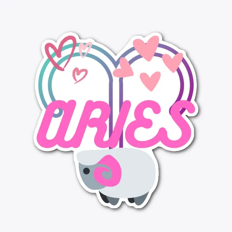 ARIES PINK RAM, ZODIAC SIGN